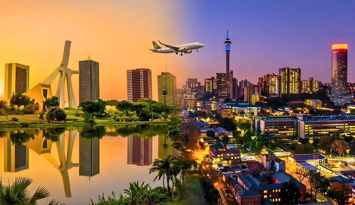 Modern African city skyline representing regional investment links