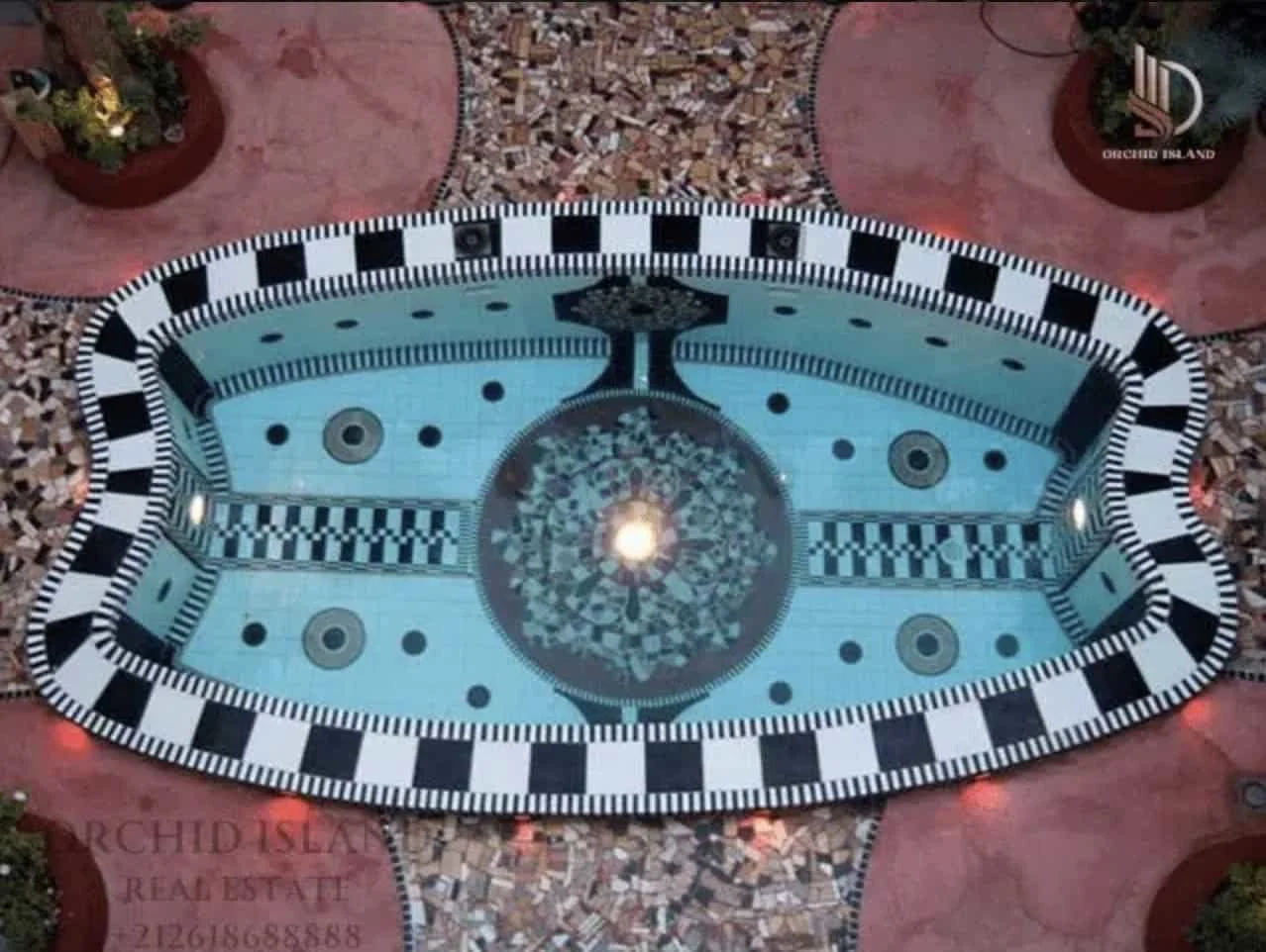A restored Marrakech riad displaying Moroccan art and craft
