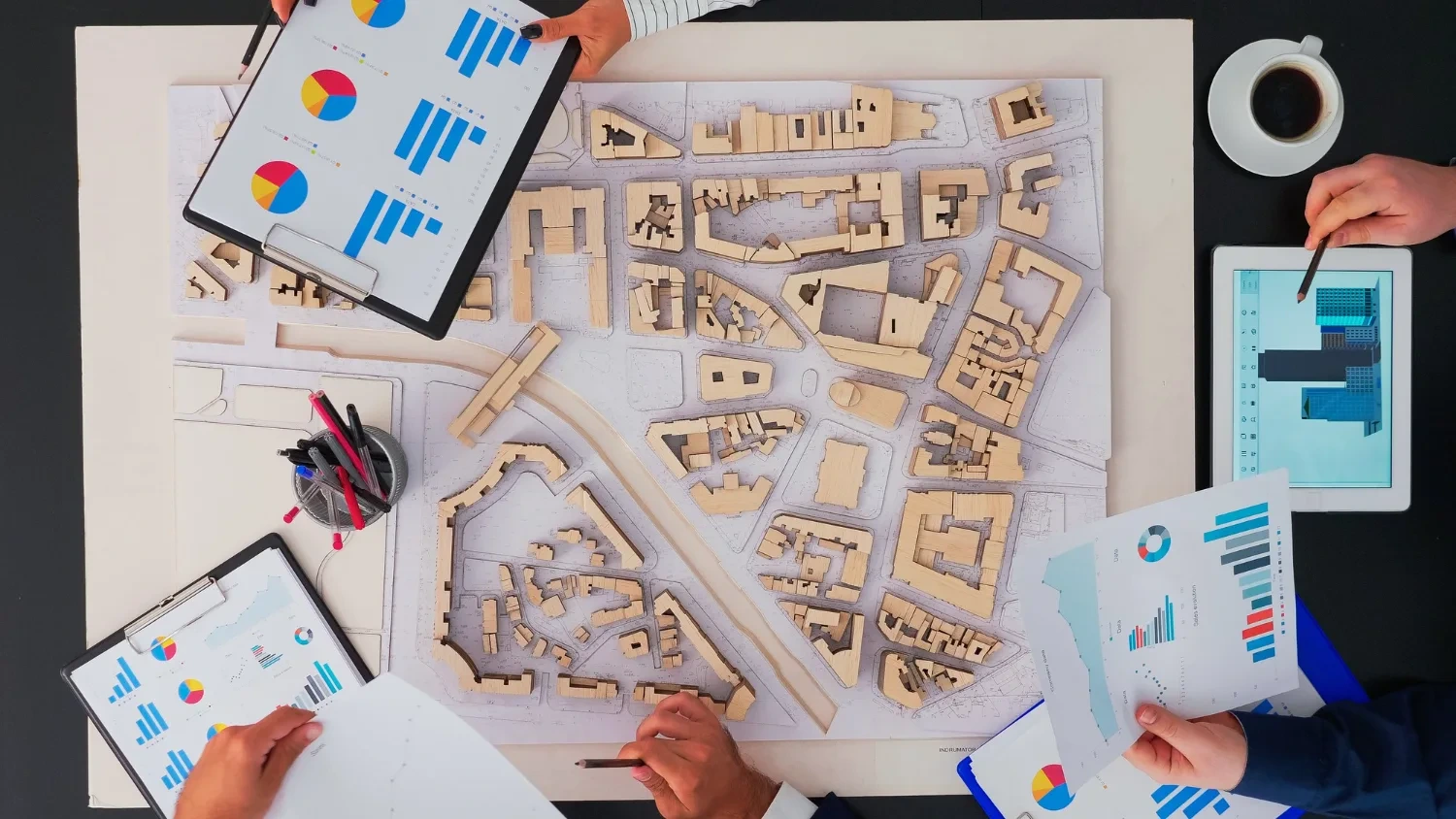 First-time investor reviewing property figures and documents