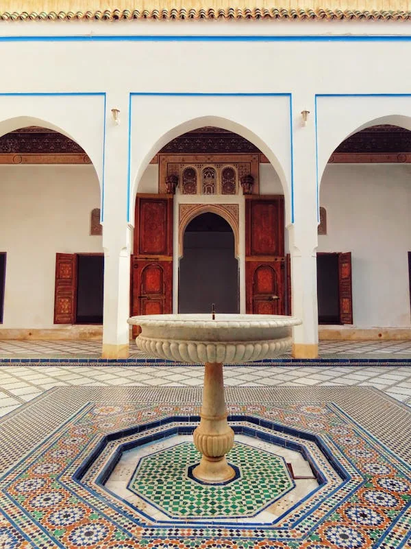 Historic architecture and gardens in Marrakech