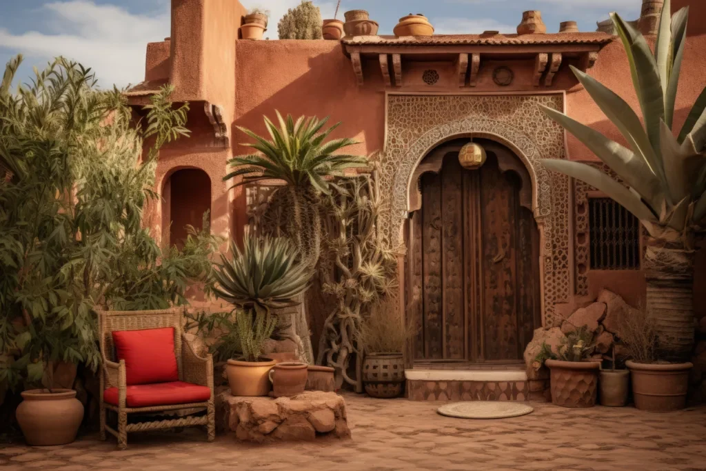 Restored Moroccan riad with a private courtyard and zellige
