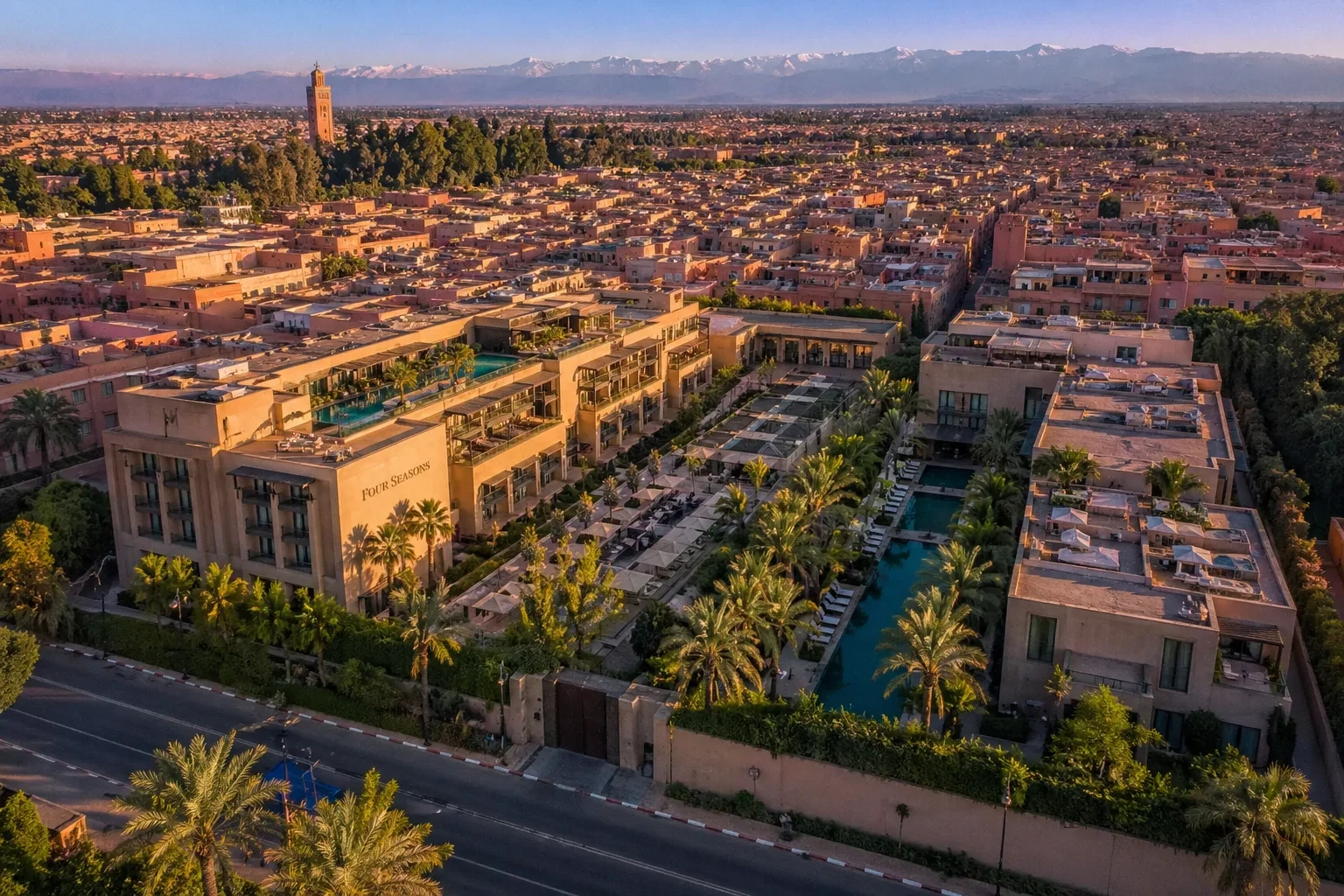 Modern hotel development representing Morocco's expanding hospitality market