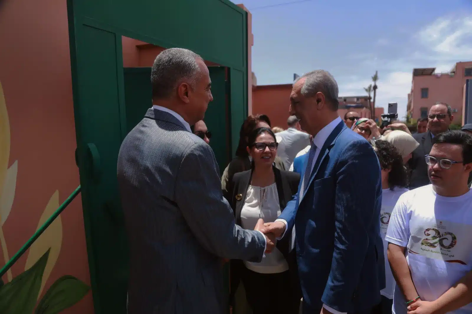 Mohamed Dekkak and Wali Farid Chourak supporting the Malaika Center in Marrakech