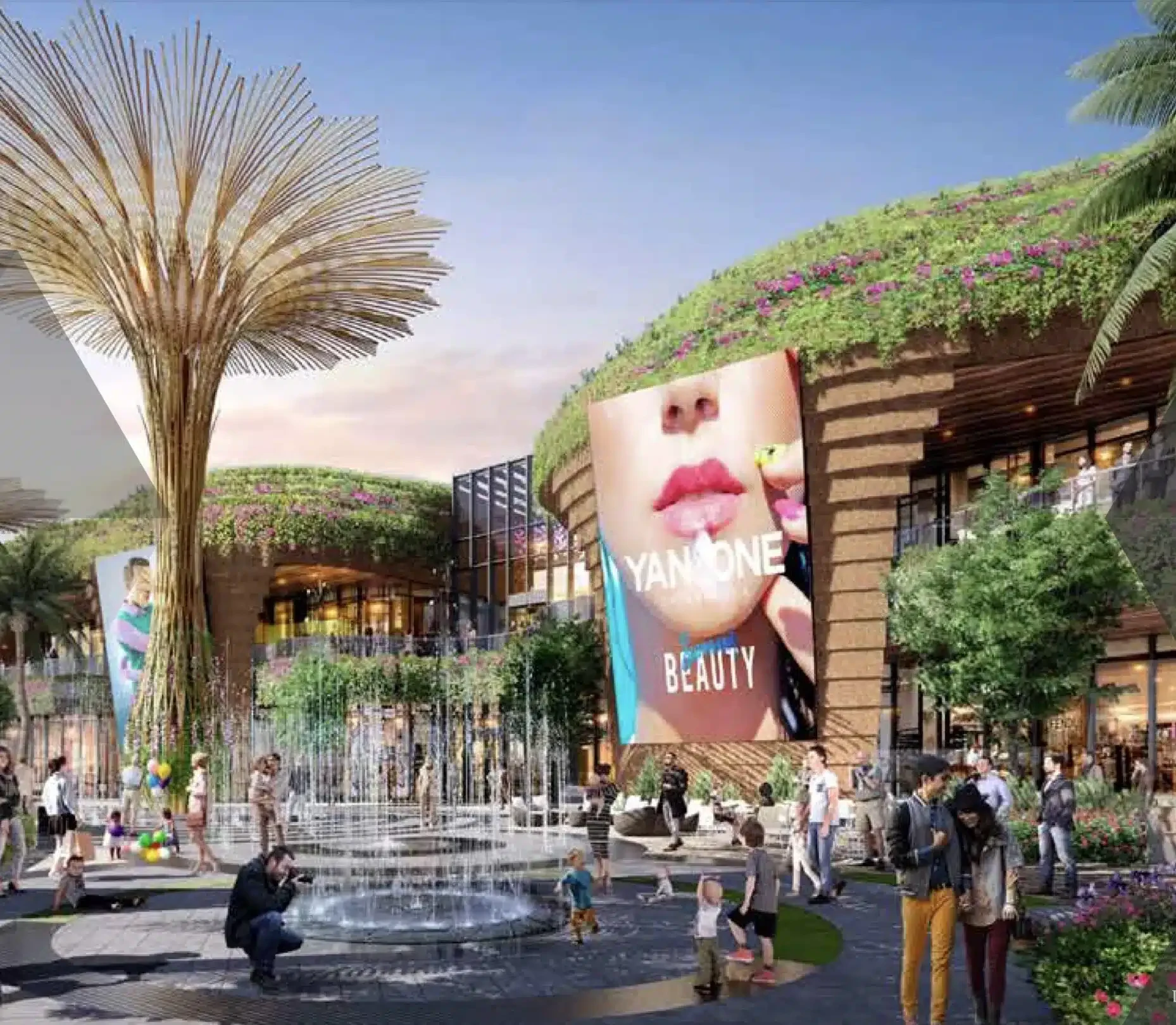 Contemporary luxury shopping development in Marrakech