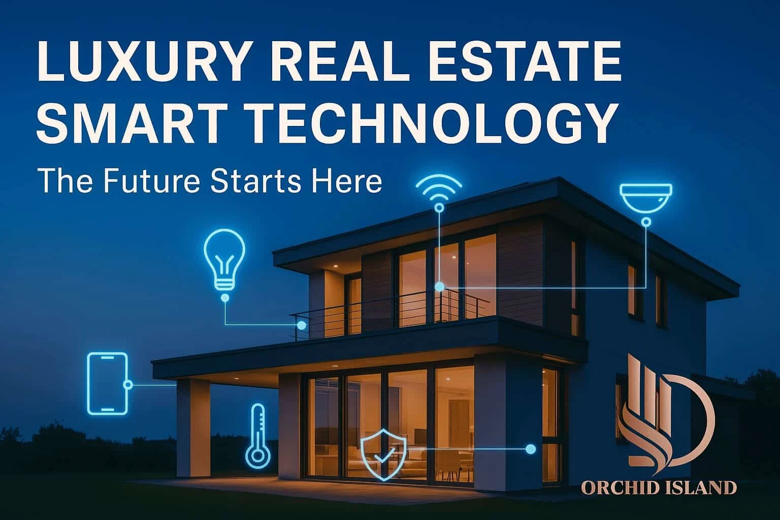 Luxury home with integrated smart controls and energy management