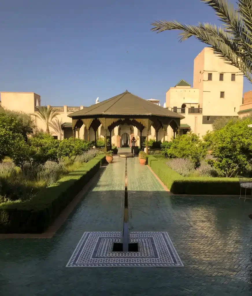 Marrakech villas and apartment buildings in a growing residential district
