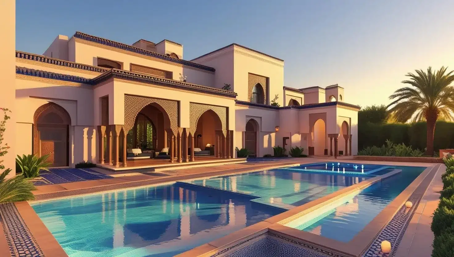 Large residential plot representing real estate investment in Morocco