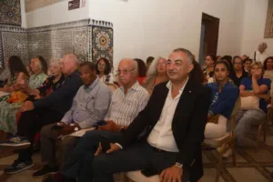 Audience seated for a Heritage Days presentation in Marrakech