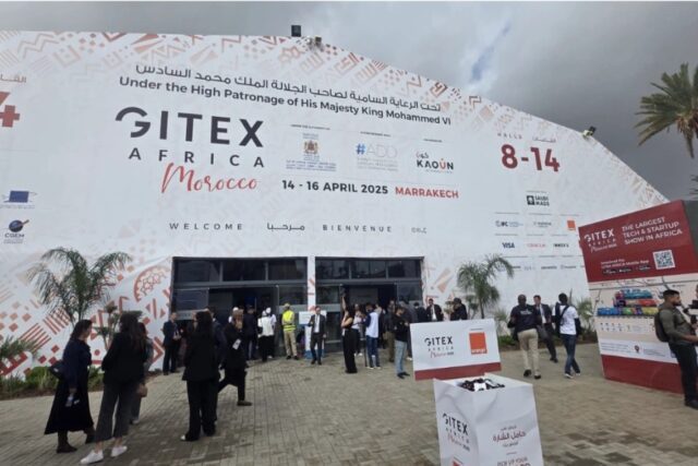 Entrance to Gitex Africa 2025 in Marrakech
