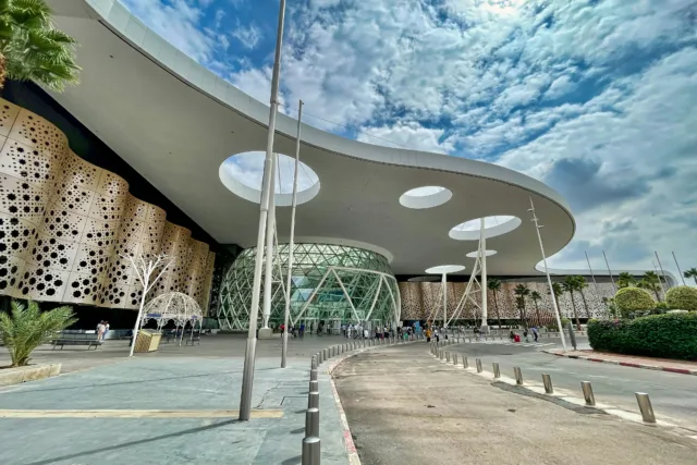 Marrakech airport property investment opportunities near modern terminal.